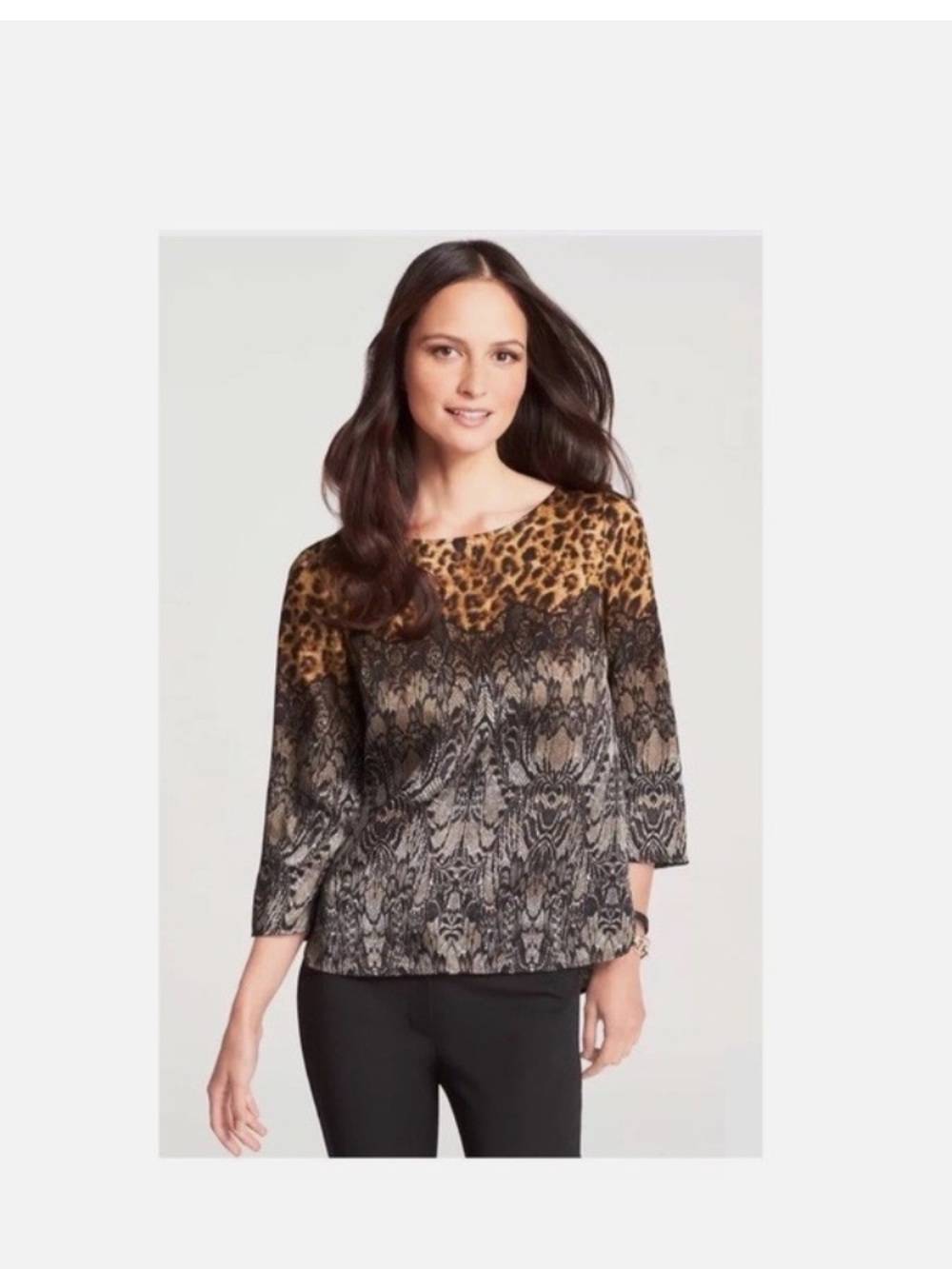 Ann Taylor 3/4 sleeve blouse new